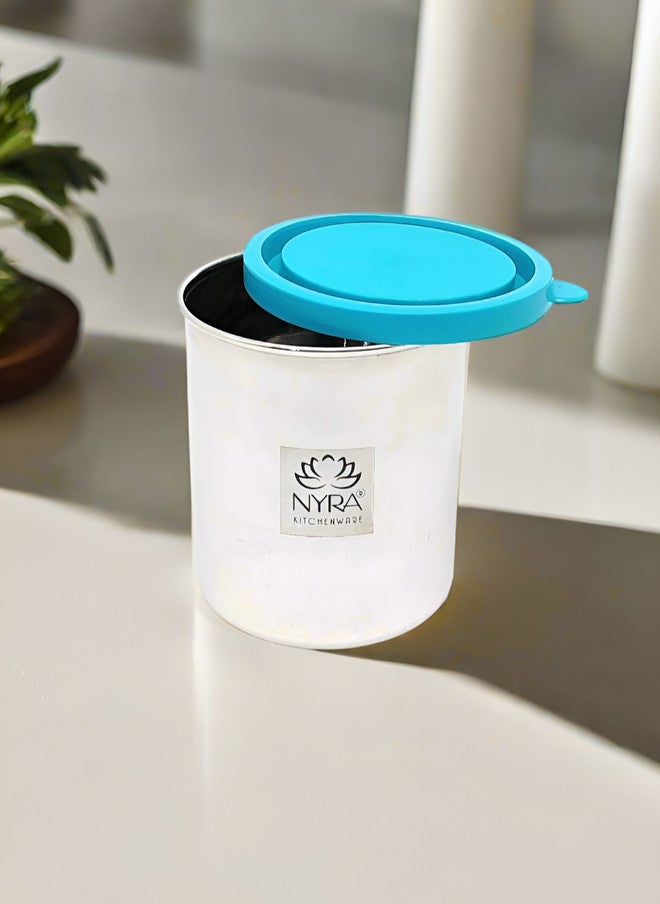 Nyra Kitchenware كوب ماء من نيورا للأدوات المطبخية بغطاء من الفولاذ المقاوم للصدأ بلون فضي بسعة 430 مل - Image 5